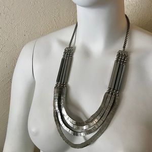 Armani Exchange Unique Silver Statement Necklace